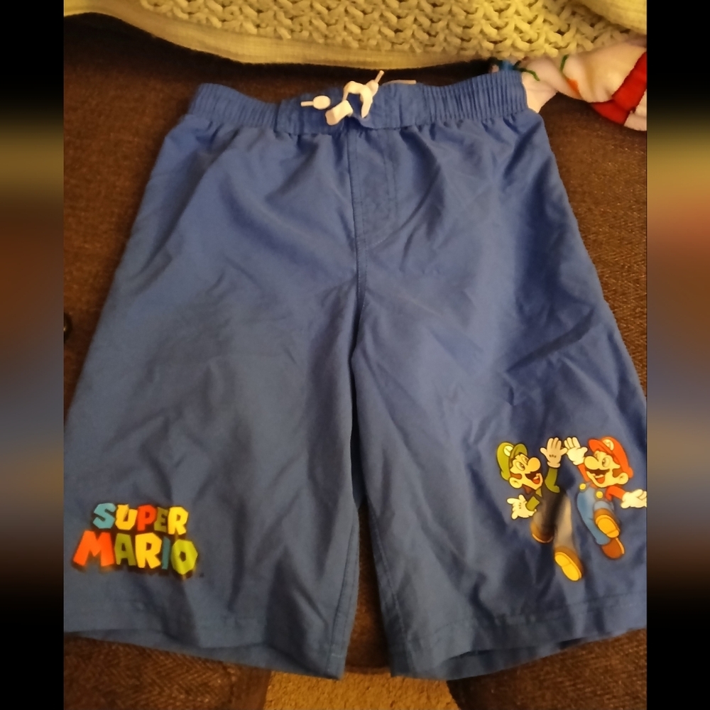 Super Mario Boys Swim Trunks